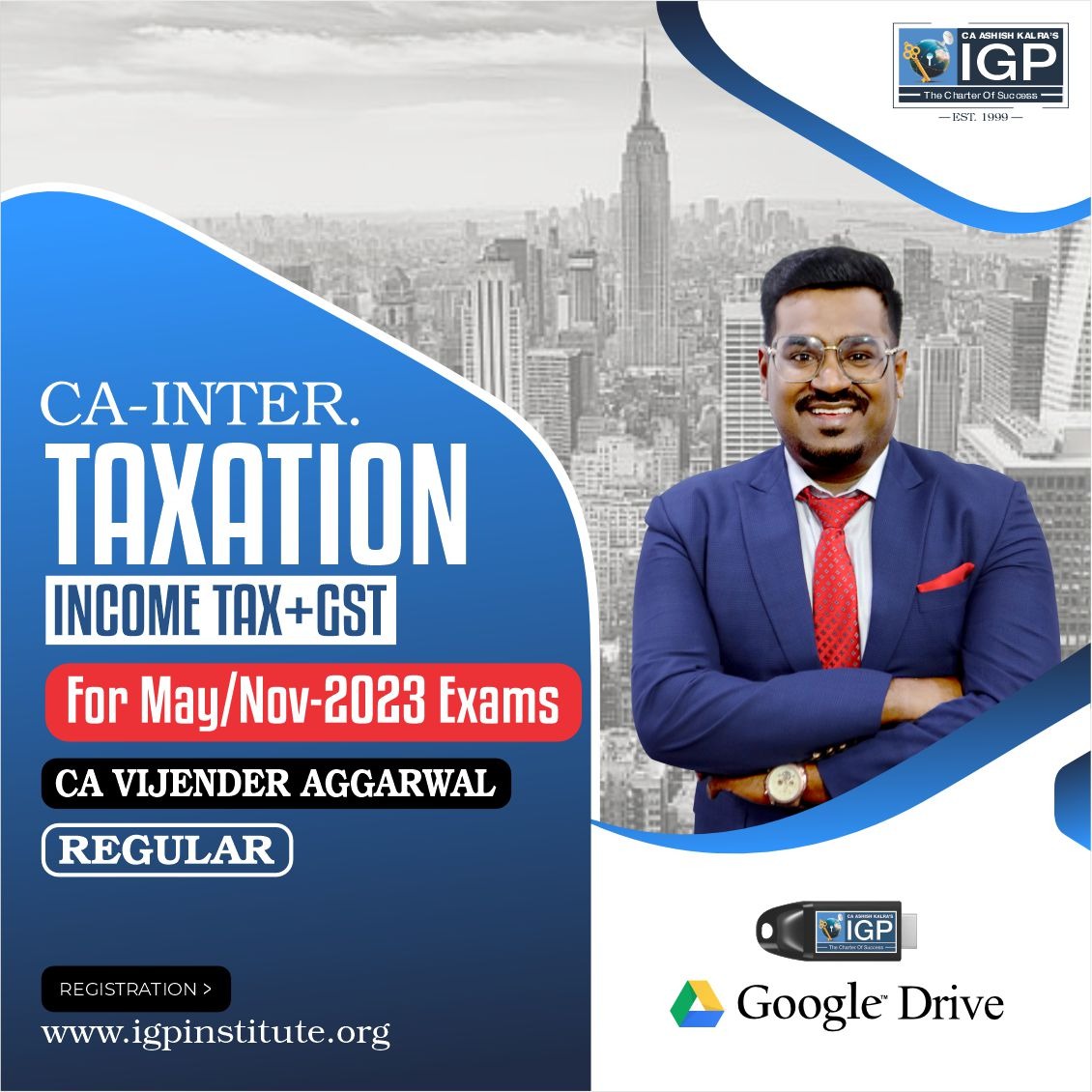 CA Inter - Taxation (Income Tax + GST) Full Course - May 2023 & Nov 2023 Exams-CA-INTER-Taxation (Income Tax + GST)- CA Vijender Aggarwal